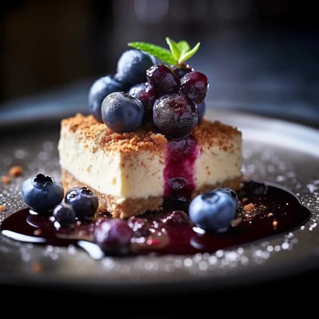 Blueberry Cheesecake – Luxury Food Photography