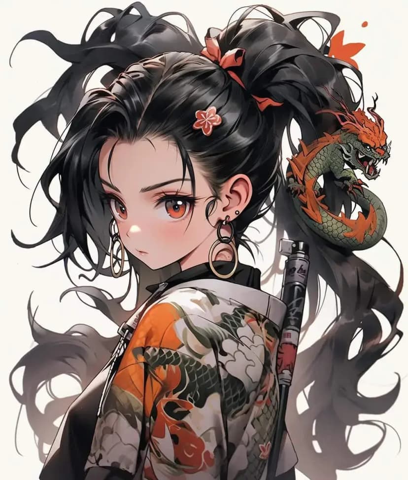  Anime style AI prompt example image