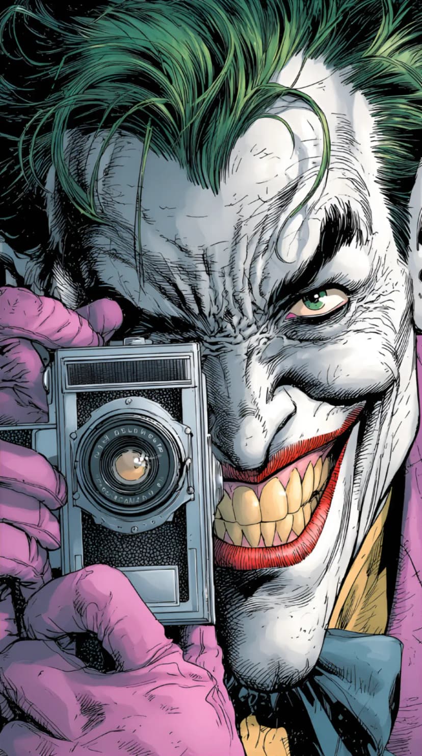Joker Comic Book Close-Up
