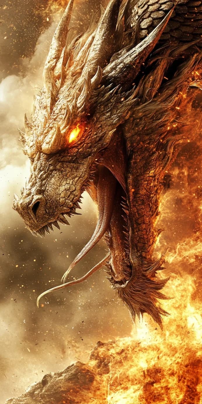 Sky Battle of Two Dragons