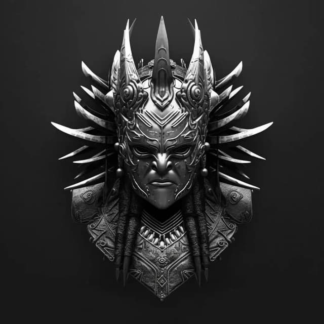 Warrior Black Metal Logo